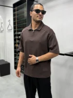 تیشرت نیم زیپ رگلان